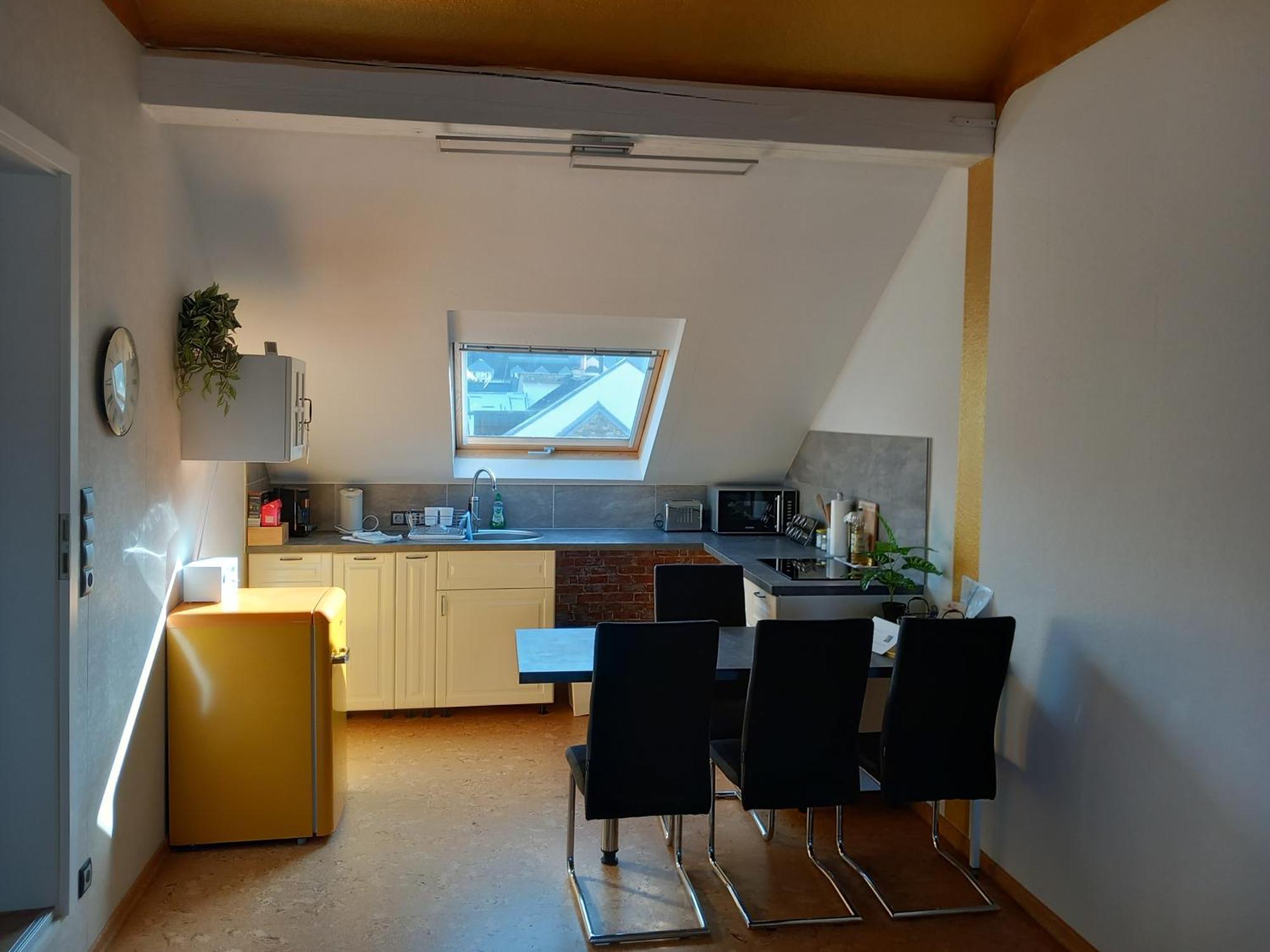 Ferienwohnung Im Roten Haus, Die Therme Ist Fusslaeufig In Wenigen Minuten Erreichbar 巴特埃姆斯 外观 照片