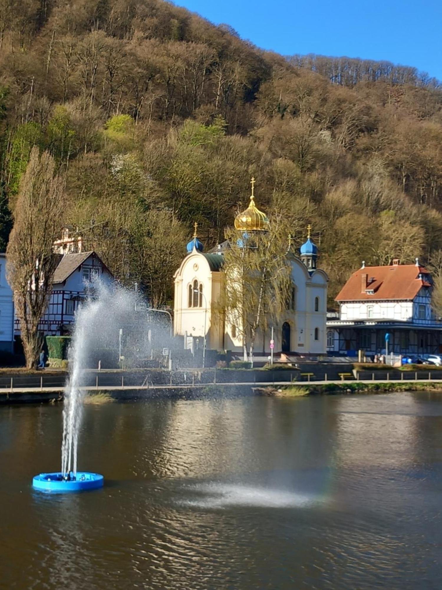 Ferienwohnung Im Roten Haus, Die Therme Ist Fusslaeufig In Wenigen Minuten Erreichbar 巴特埃姆斯 外观 照片